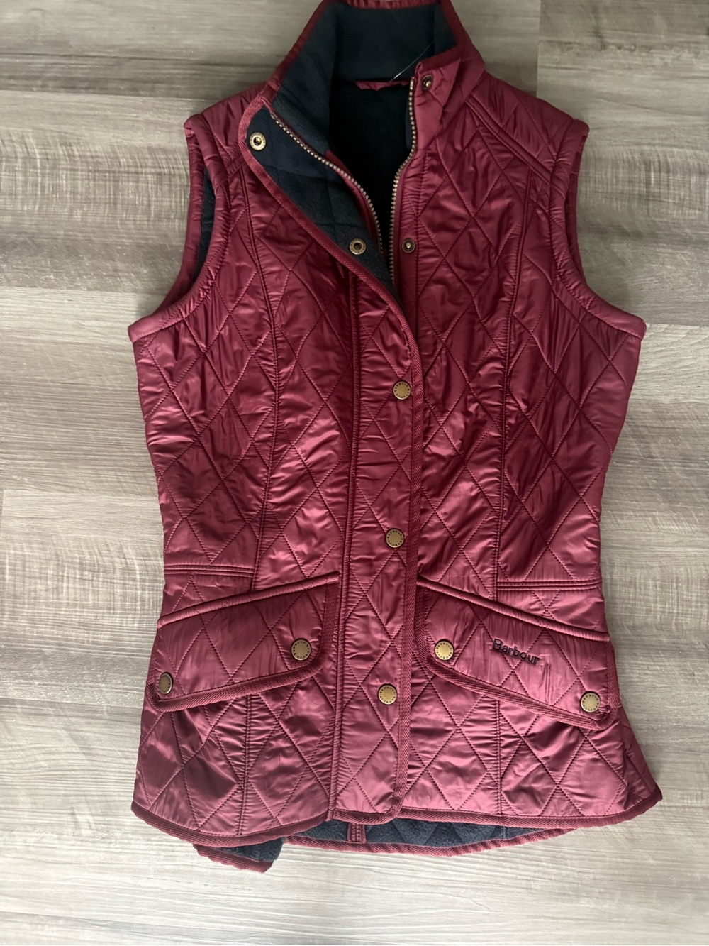 Barbour Quilted Burgundy Women's Vest